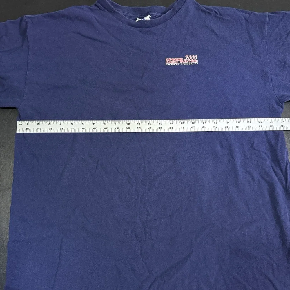 Vintage‎ Adidas 2000s Spring Sales Meeting Shirt Navy Blue Size XL Cotton